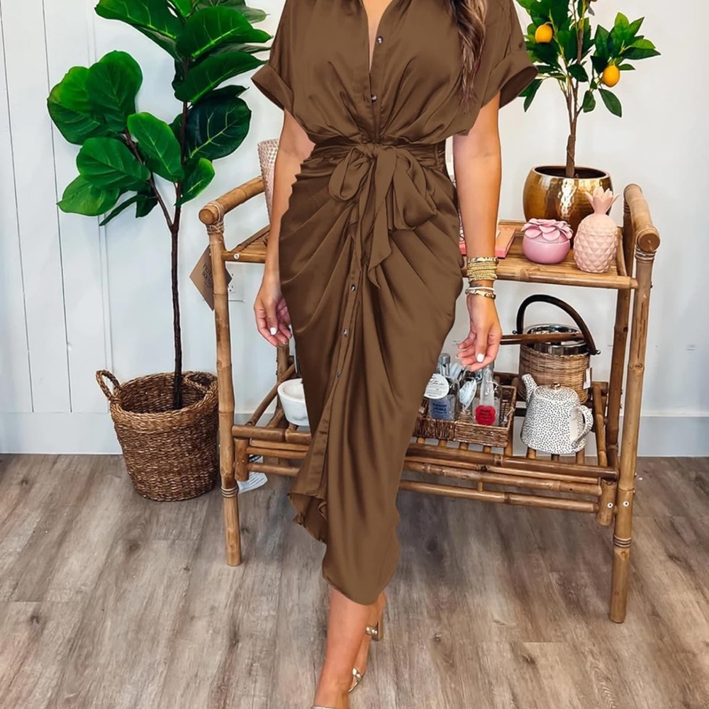 Mittoshop cinch front dress